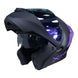 Casco moto xone 3000rs solid n.m mr abatible sun visor