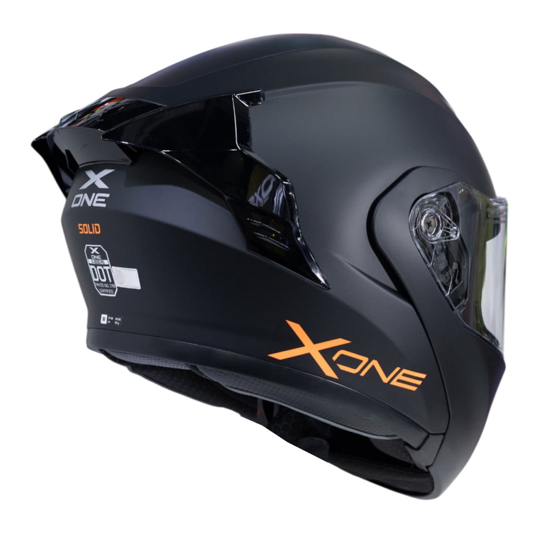 Casco moto xone 3000rs solid n.m n.nj tr abatible sun visor