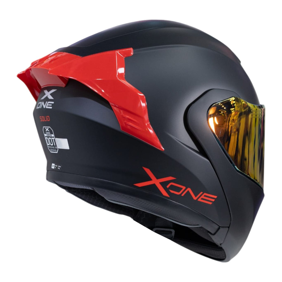 Casco moto xone 3000rs solid n.m rj abatible sun visor