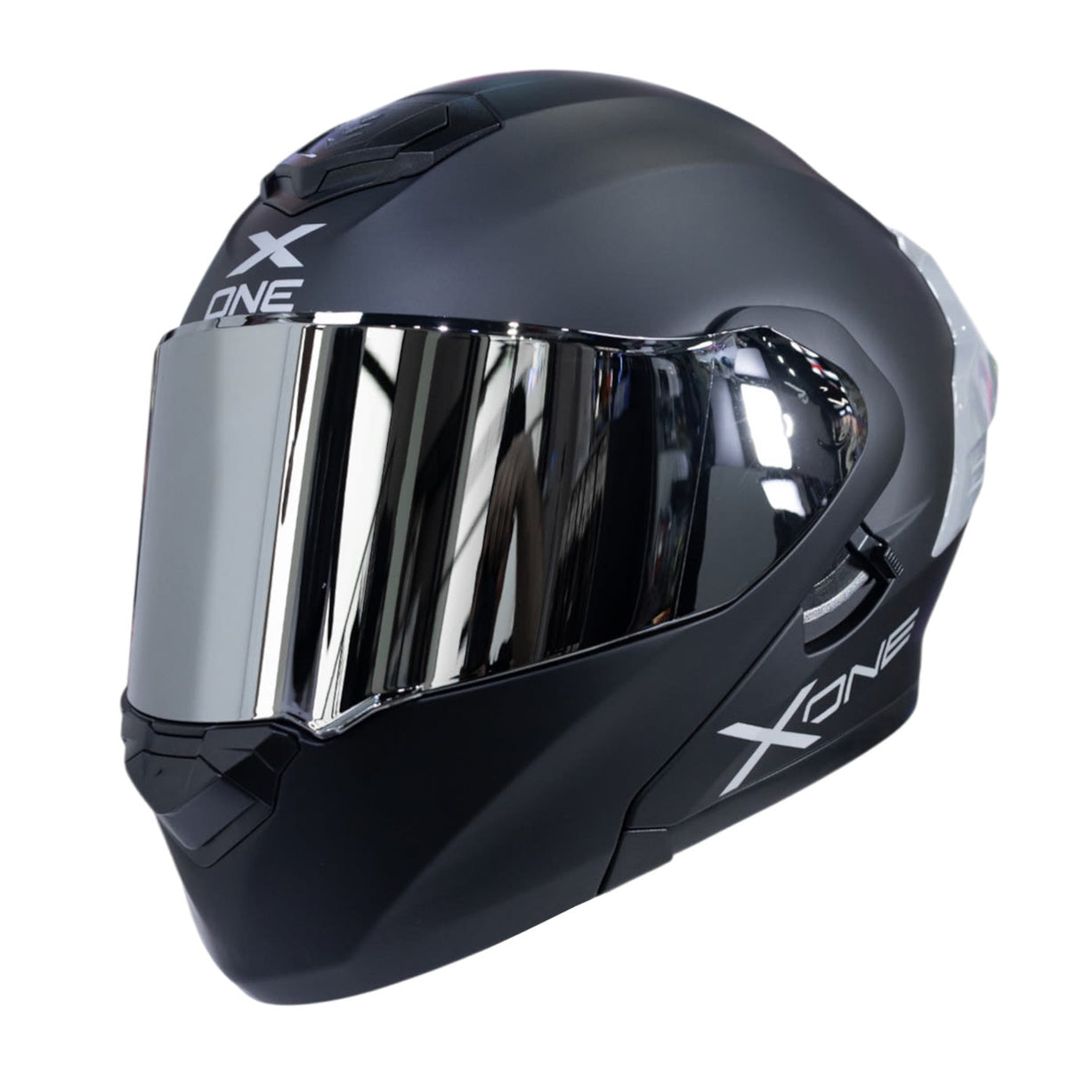Casco moto xone 3000rs solid n.m sl abatible sun visor