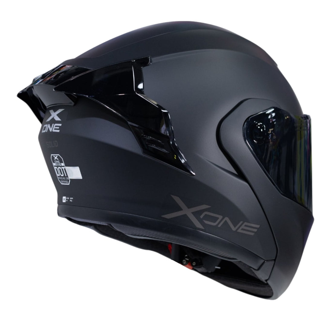Casco moto xone 3000rs solid n.m sm abatible sun visor