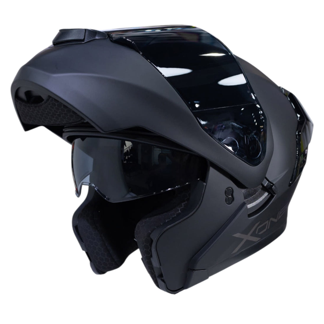Casco moto xone 3000rs solid n.m sm abatible sun visor