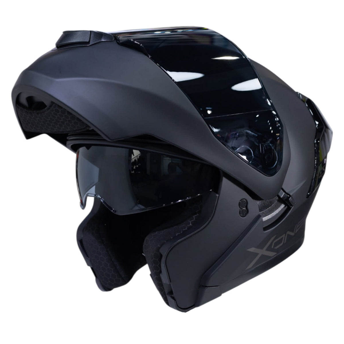 Casco moto xone 3000rs solid n.m sm abatible sun visor