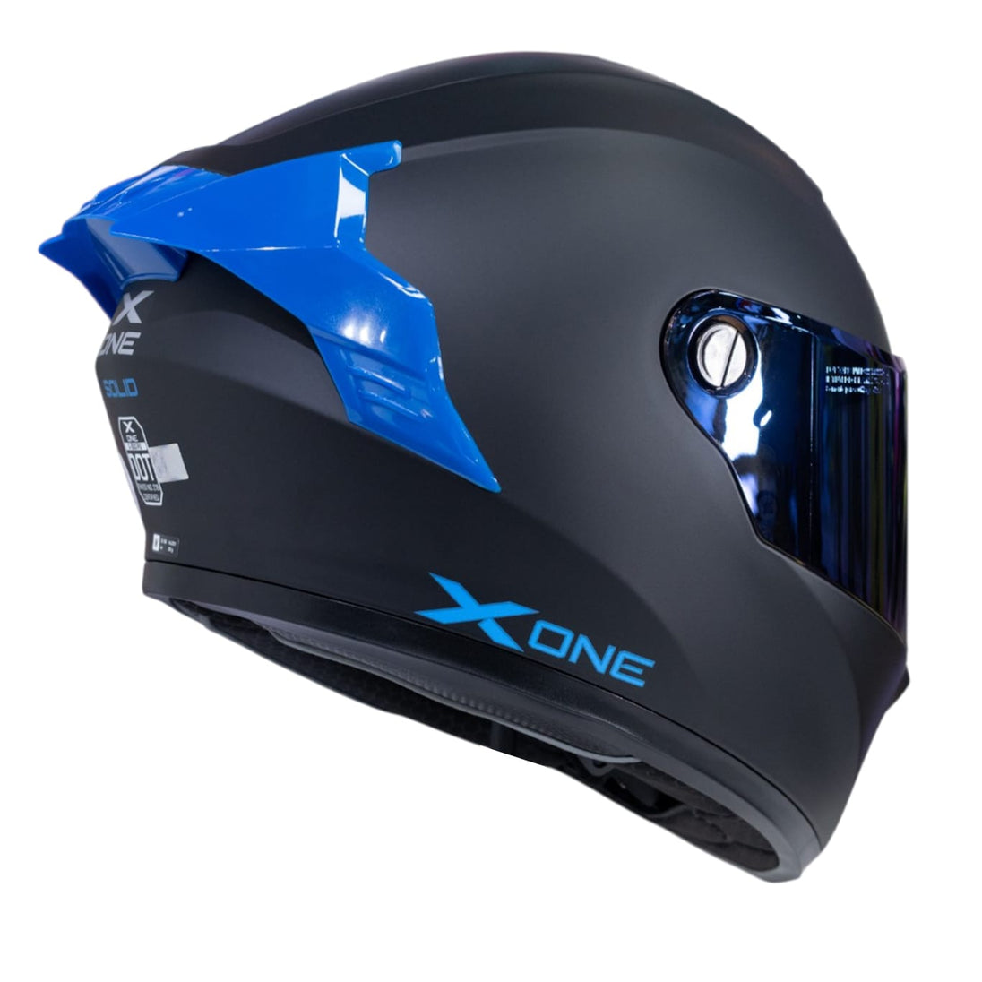 Casco moto xone 500rs solid n.m az integral