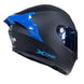 Casco moto xone 500rs solid n.m az integral