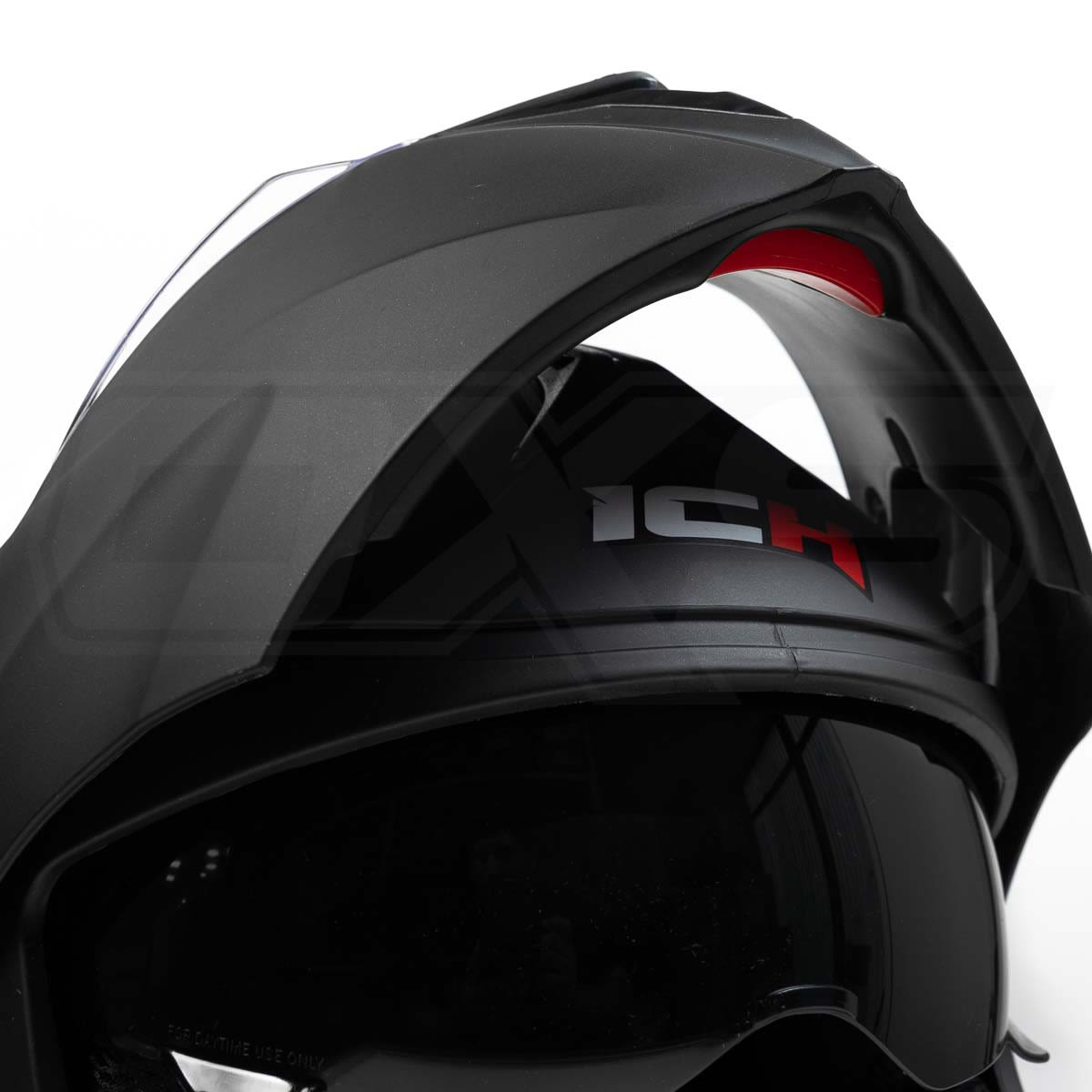 Casco moto ich 3110 solid n.m abatible con sun visor certificación dot 3cv
