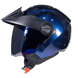 Casco moto ich 102 solid camaleon az abierto con viscera urbano