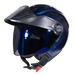 Casco moto ich 102 solid camaleon az abierto con viscera urbano