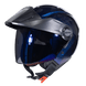 Casco moto ich 102 solid camaleon az abierto con viscera urbano