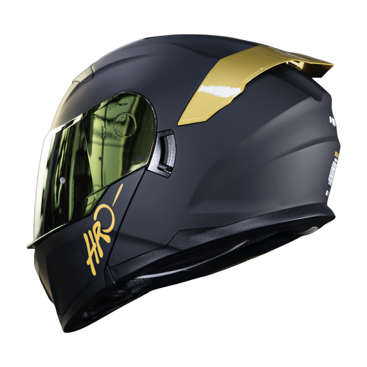 Casco Moto Hro 3440dv solid n.m do Abatible Sun Visor Certificación Dot