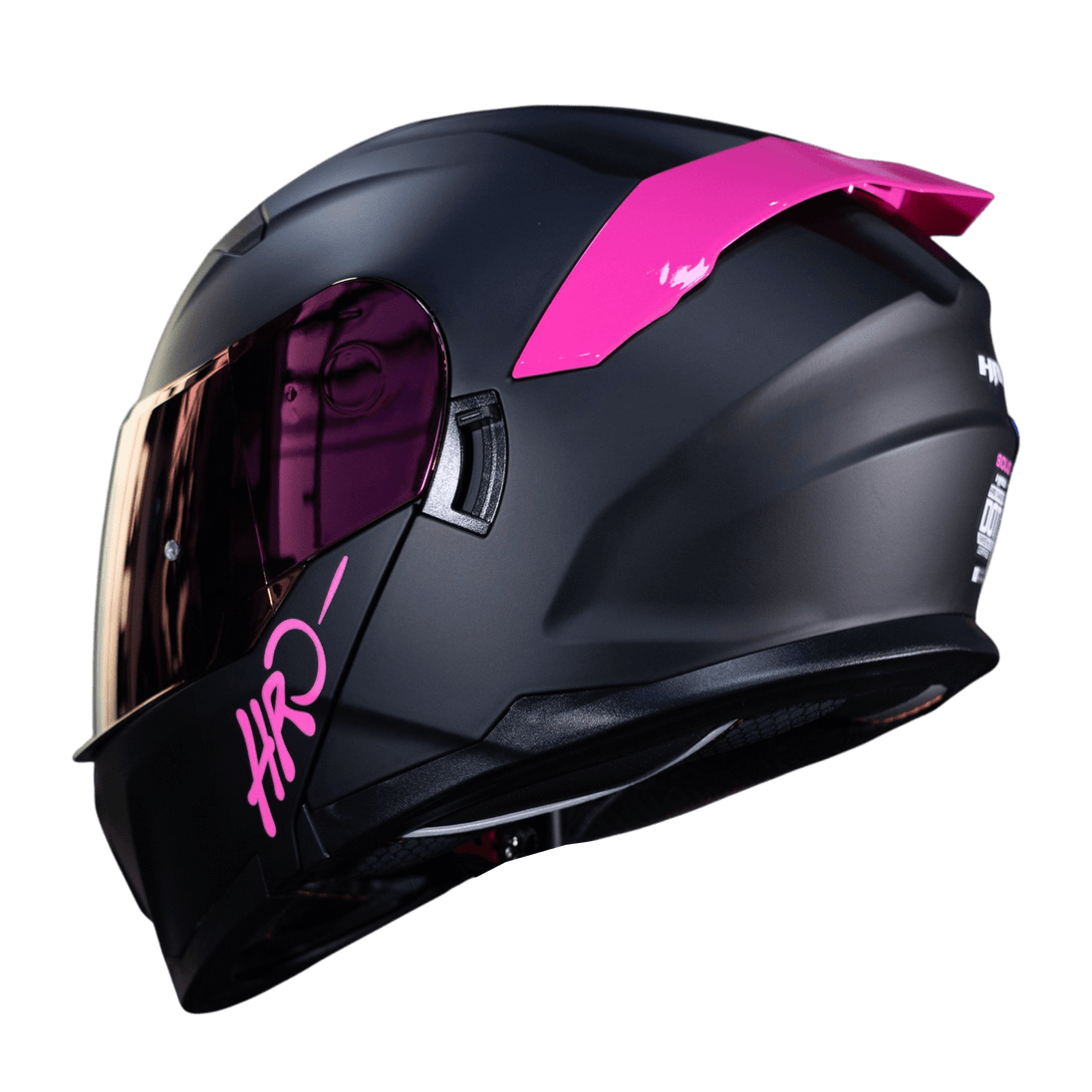 Casco Moto Hro 3440dv solid n.m fc Abatible Sun Visor Certificación Dot