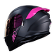 Casco Moto Hro 3440dv solid n.m fc Abatible Sun Visor Certificación Dot