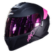 Casco Moto Hro 3440dv solid n.m fc Abatible Sun Visor Certificación Dot