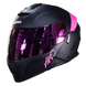 Casco Moto Hro 3440dv solid n.m fc Abatible Sun Visor Certificación Dot