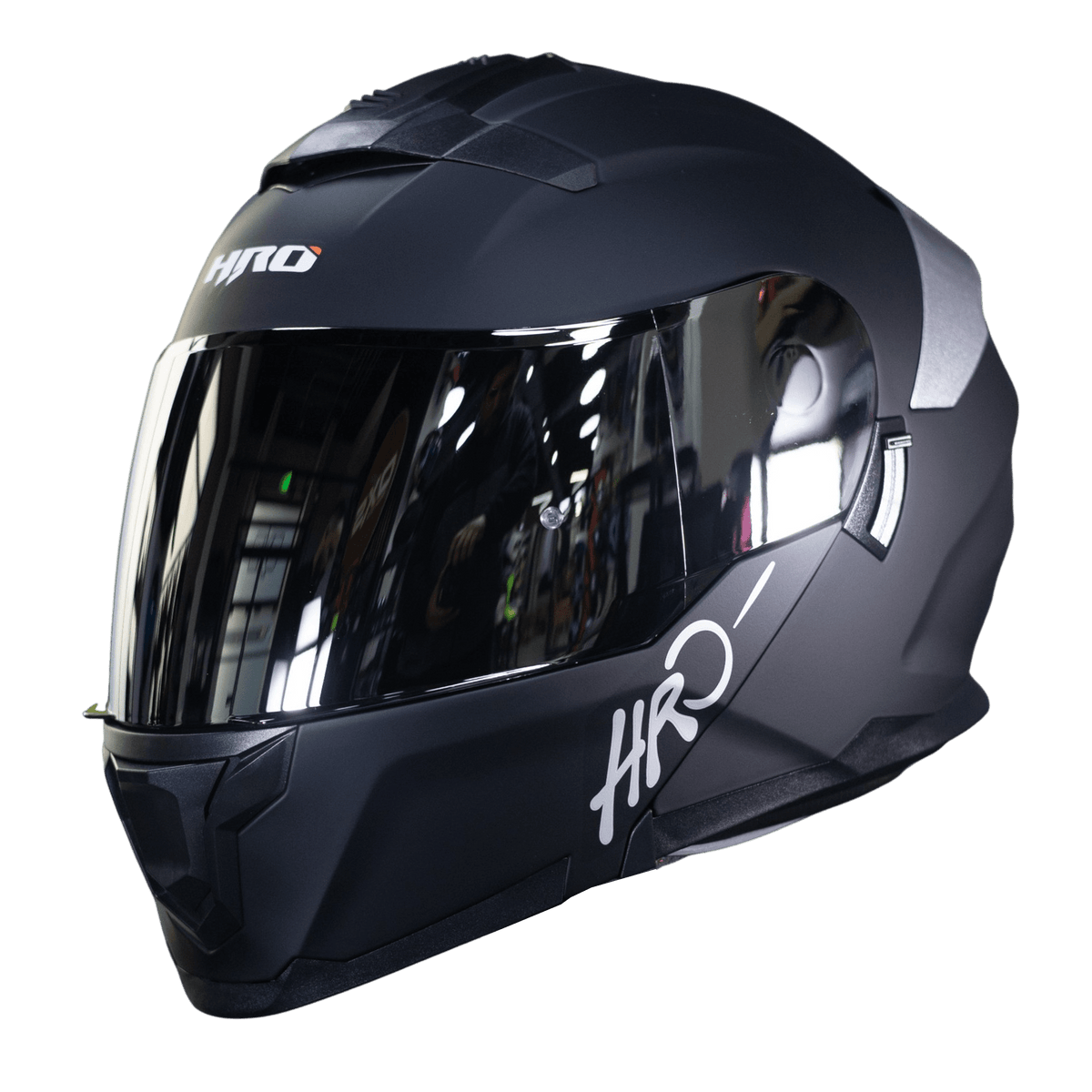 Casco Moto Hro 3440dv solid n.m sl Abatible Sun Visor Certificación Dot