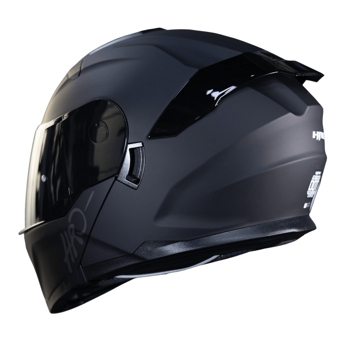 Casco Moto Hro 3440dv solid n.m sm Abatible Sun Visor Certificación Dot