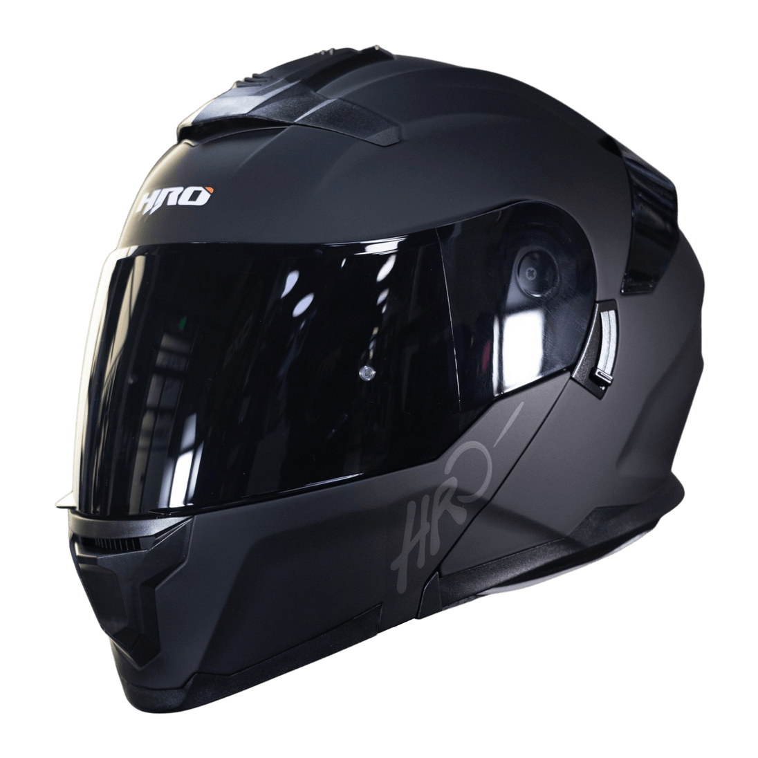 Casco Moto Hro 3440dv solid n.m sm Abatible Sun Visor Certificación Dot