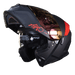 Casco Moto Hro 3440dv solid n.m rj Abatible Sun Visor Certificación Dot