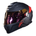 Casco Moto Hro 3440dv solid n.m rj Abatible Sun Visor Certificación Dot