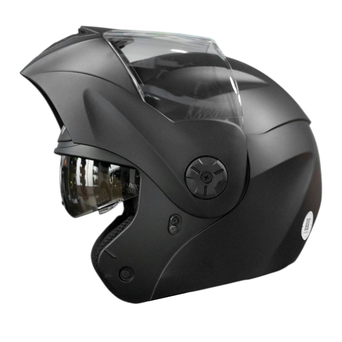 Casco moto ich 3110 solid n.m abatible con sun visor certificación dot 3cv