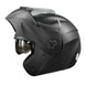 Casco moto ich 3110 solid n.m abatible con sun visor certificación dot 3cv
