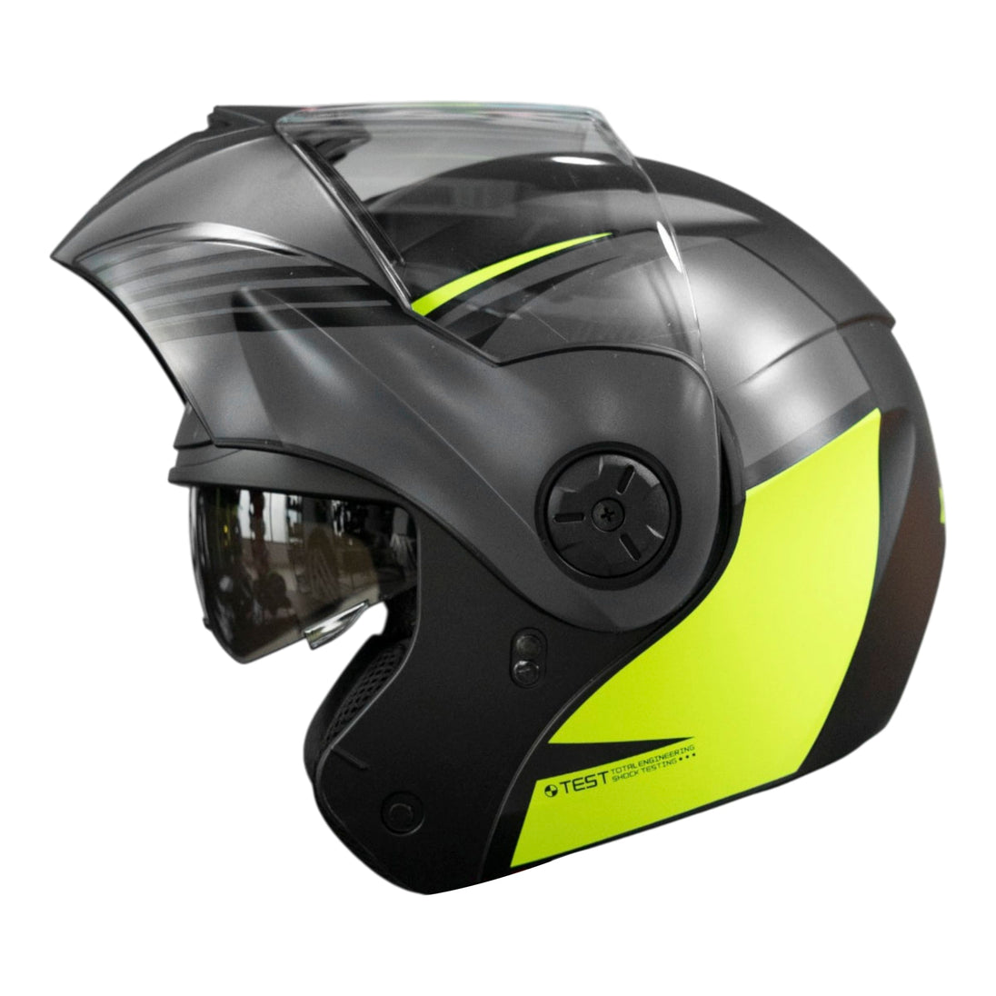Casco moto ich 3110 sxmal am.n abatible con sun visor certificación dot 3cv