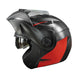Casco moto ich 3110 sxmal rj abatible con sun visor certificación dot 3cv