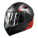 Casco moto ich 3110 sxmal rj abatible con sun visor certificación dot 3cv