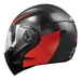 Casco moto ich 3110 sxmal rj abatible con sun visor certificación dot 3cv