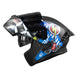 Casco moto ich 3120 cbrpnk az abatible con sun visor certificación dot