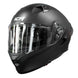 Casco moto ich 3120 solid negro opaco abatible con sun visor certificación dot