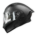 Casco moto ich 3120 solid negro opaco abatible con sun visor certificación dot