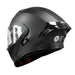 Casco moto ich 3120 solid negro opaco abatible con sun visor certificación dot