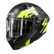 Casco moto ich 3120 westsay am.n abatible con sun visor certificación dot