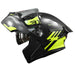 Casco moto ich 3120 westsay am.n abatible con sun visor certificación dot