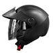 Casco moto ich 102 solid ng mate sm abierto con viscera urbano
