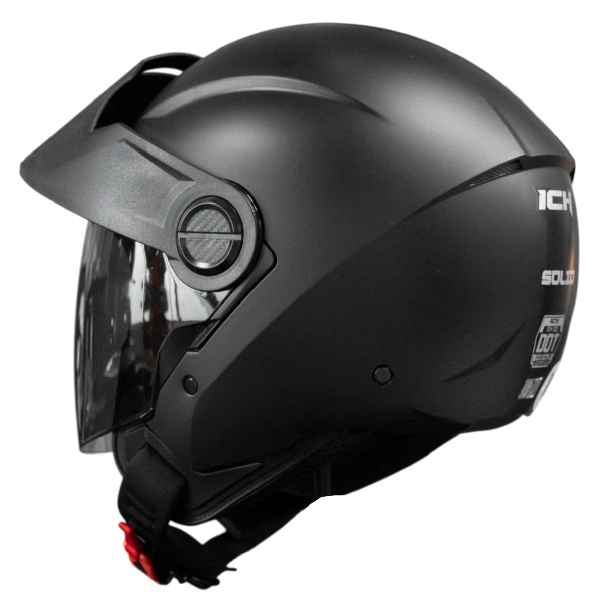Casco moto ich 102 solid ng mate sm abierto con viscera urbano