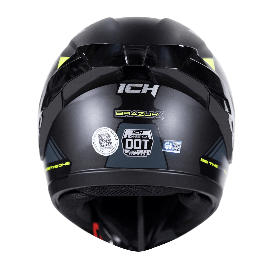 Casco moto ich 501sp brazuk ng tr integral certificación DOT 3cv