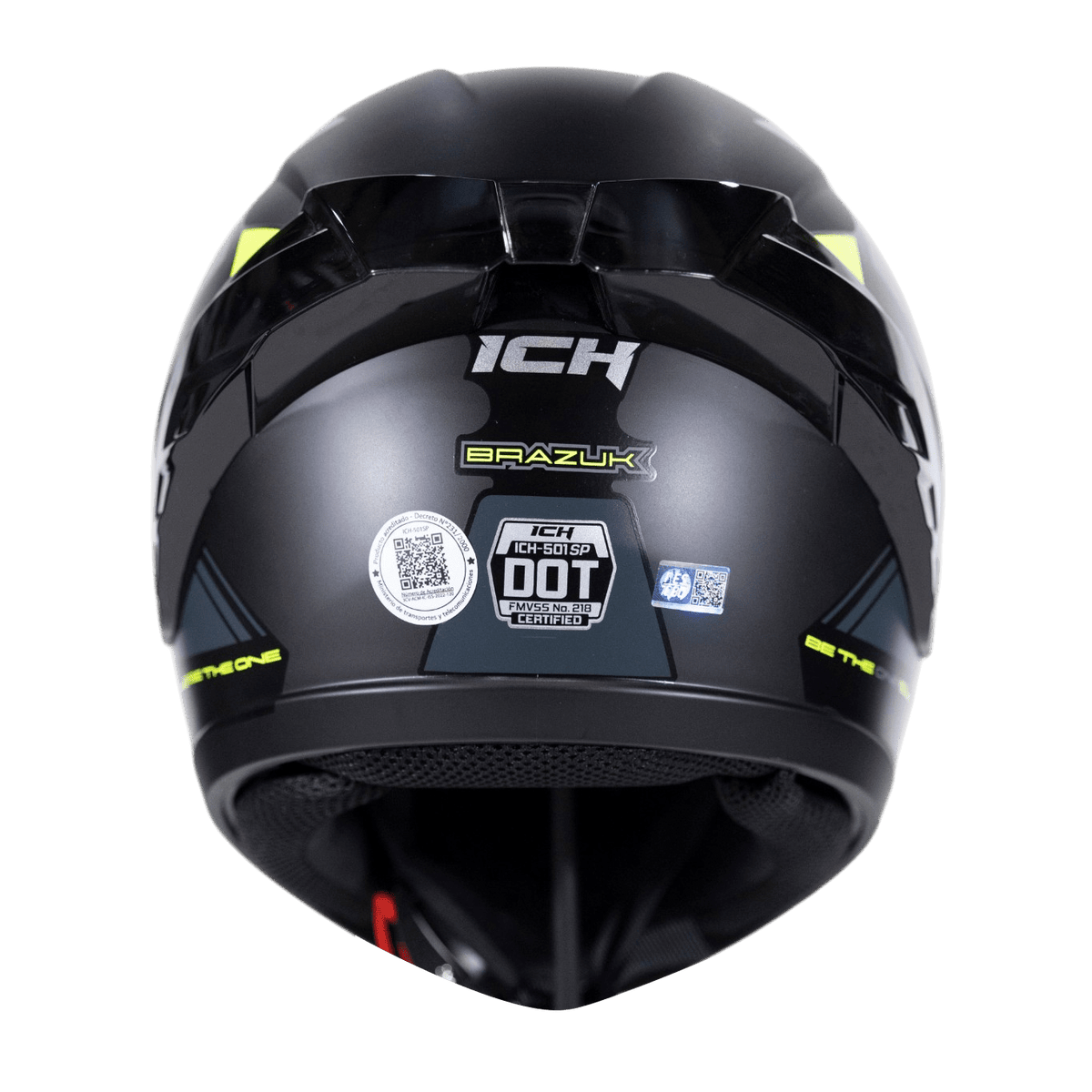 Casco moto ich 501sp brazuk ng tr integral certificación DOT 3cv