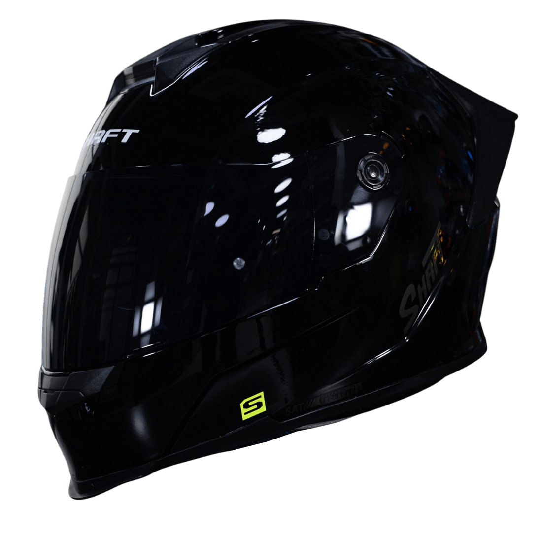 casco moto shaft 502sp solid negro brillo sm integral normal dot acreditado (V/SV)