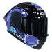 Casco moto ich 3120 fifties brillo mr sm abatible con sun visor certificación dot 3cv