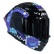 Casco moto ich 3120 fifties brillo mr sm abatible con sun visor certificación dot 3cv