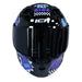 Casco moto ich 3120 fifties brillo mr sm abatible con sun visor certificación dot 3cv