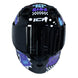 Casco moto ich 3120 fifties brillo mr sm abatible con sun visor certificación dot 3cv