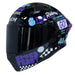 Casco moto ich 3120 fifties brillo mr sm abatible con sun visor certificación dot 3cv