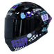 Casco moto ich 3120 fifties brillo mr sm abatible con sun visor certificación dot 3cv