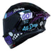Casco moto ich 3120 fifties brillo mr sm abatible con sun visor certificación dot 3cv