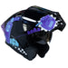 Casco moto ich 3120 fifties brillo mr sm abatible con sun visor certificación dot 3cv