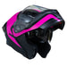 Casco moto ich 3120 further mate fc abatible con sun visor certificación dot 3cv