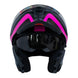 Casco moto ich 3120 further mate fc abatible con sun visor certificación dot 3cv